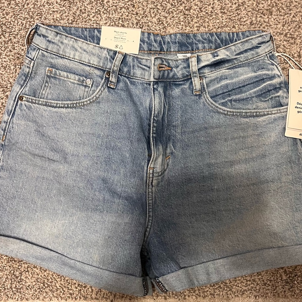 H&M Blue Jean Mom Shorts